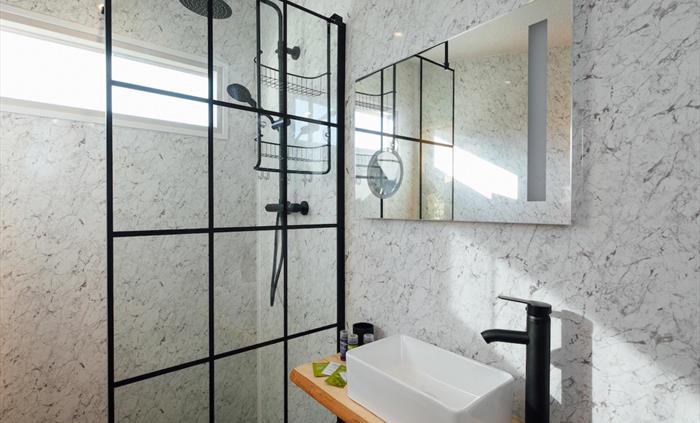 Each dome has its own private bathroom